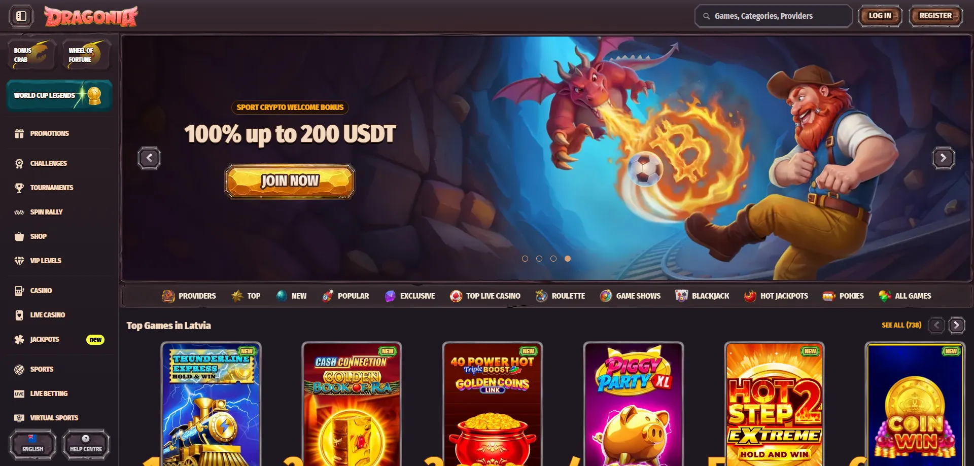 Dragonia Casino New Zealand overview – games, bonuses and sportsbook